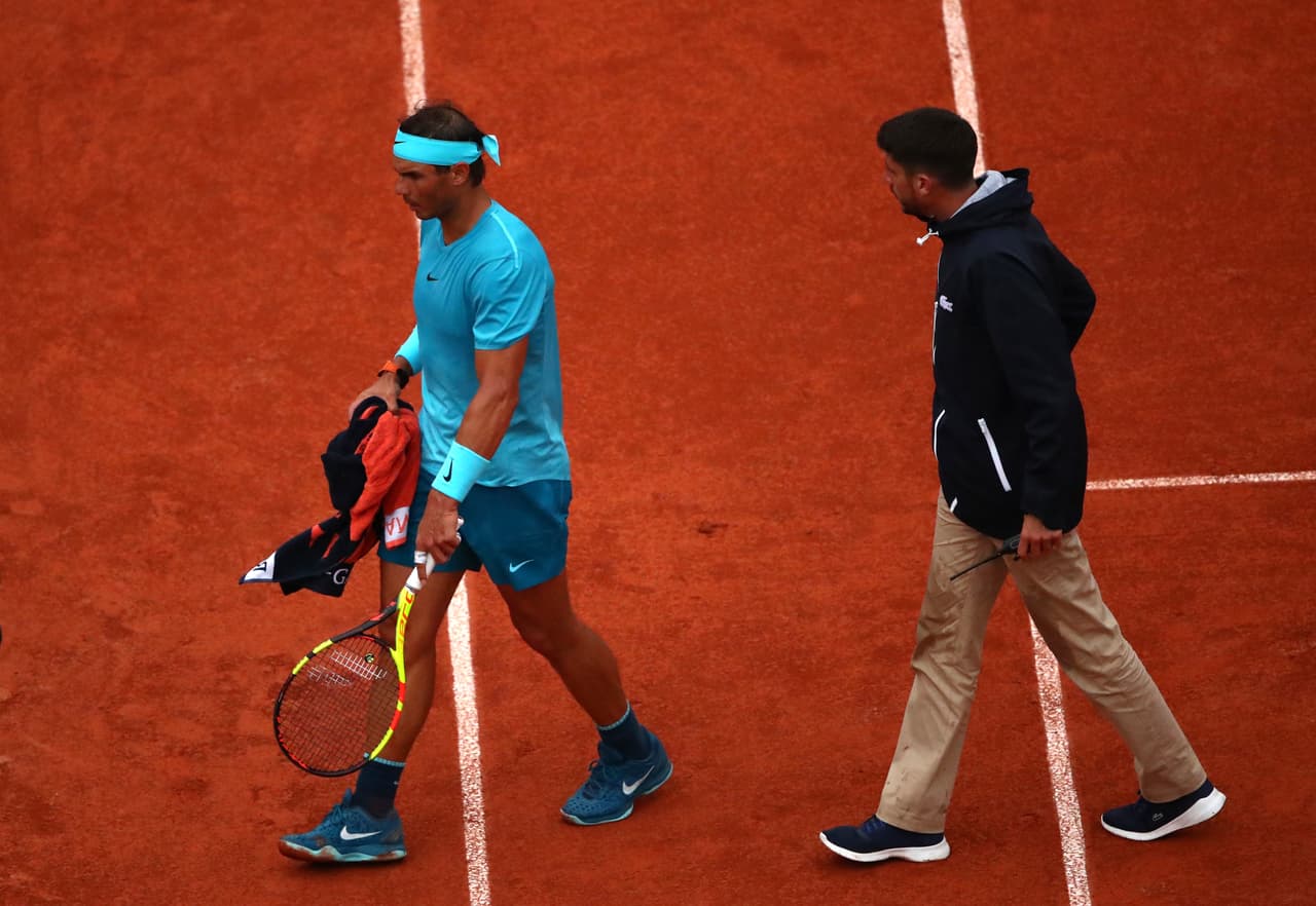 La lluvia echa a perder el debut de Nadal en Roland Garros