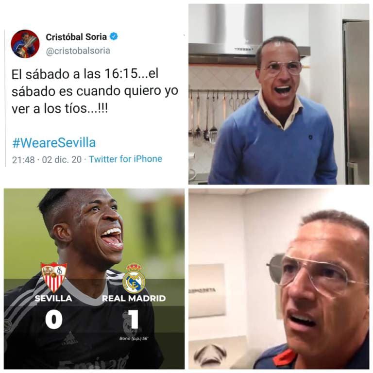 Los memes de la victoria del Real Madrid sobre Sevilla | Vinicius protagonizó el cotorreo en redes sociales luego de que provocara el autogol de la victoria.