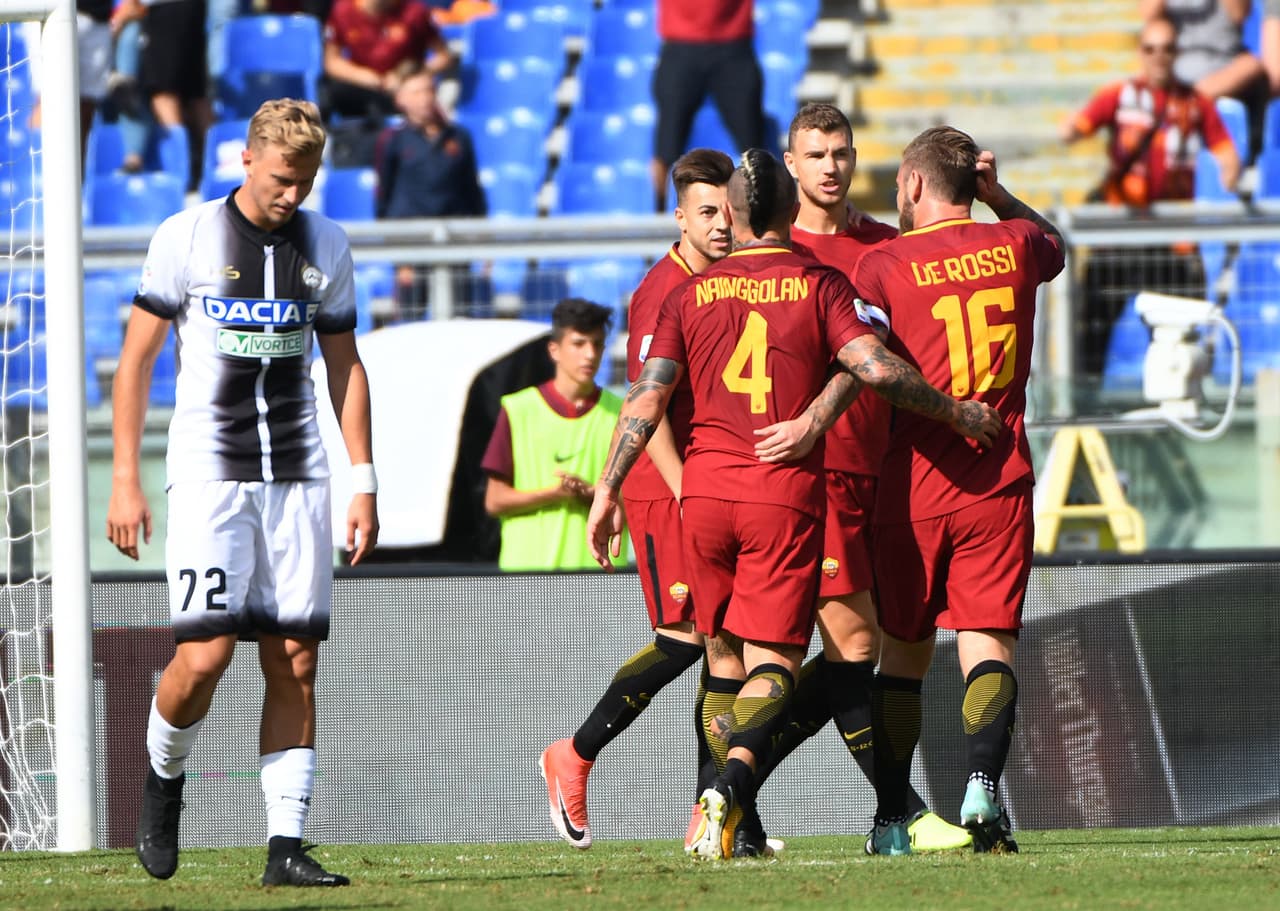 Dzeko remató de pierna izquierda tras un pase de Radja Nainggolan quien se acreditó la asistencia.