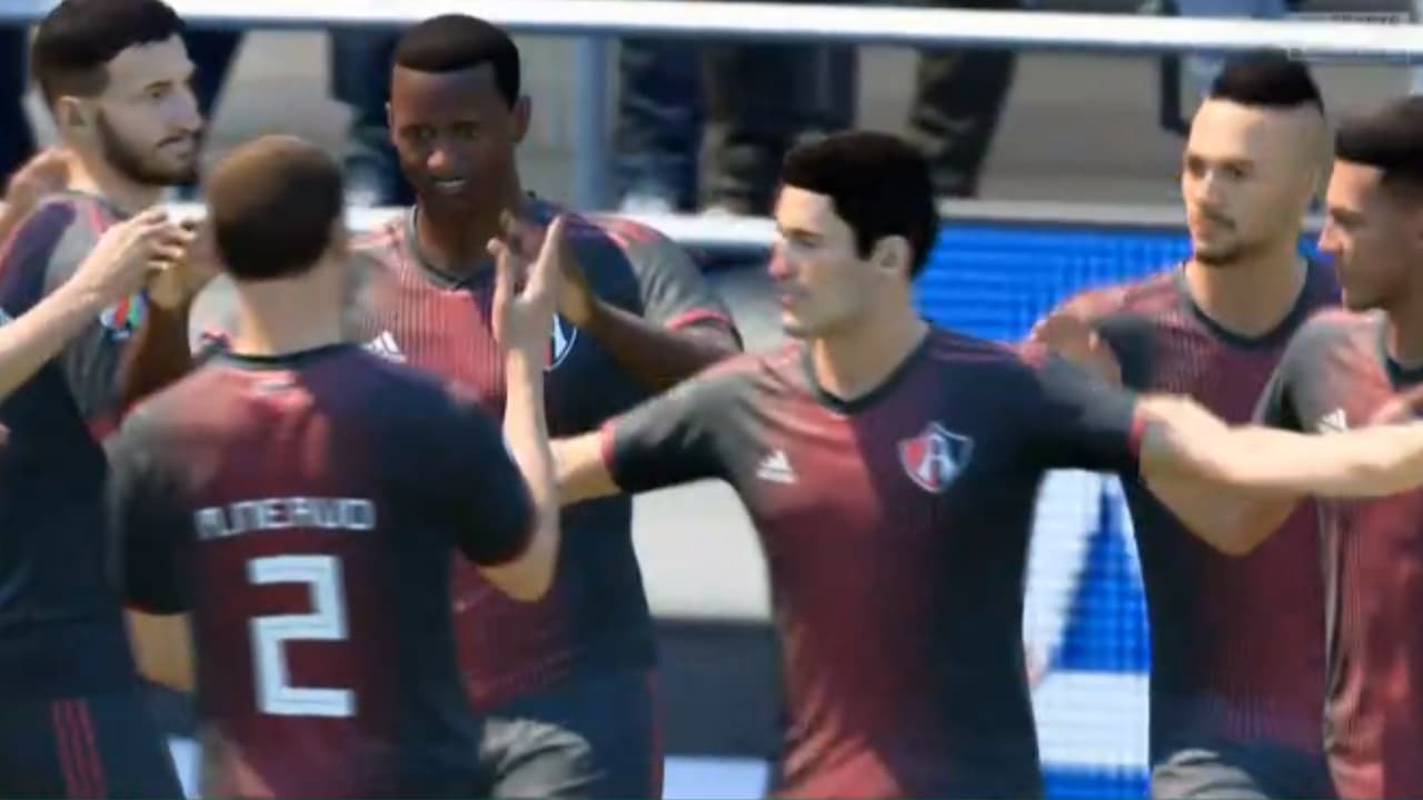 Luciano Acosta, el representante de Atlas, hizo lo que quiso con Francisco Venegas que no mostró habilidad en el futbol virtual.