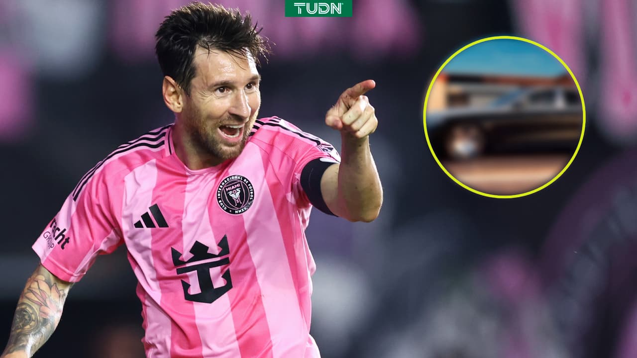 Messi sorprende con su lujoso automóvil por la calles de Miami