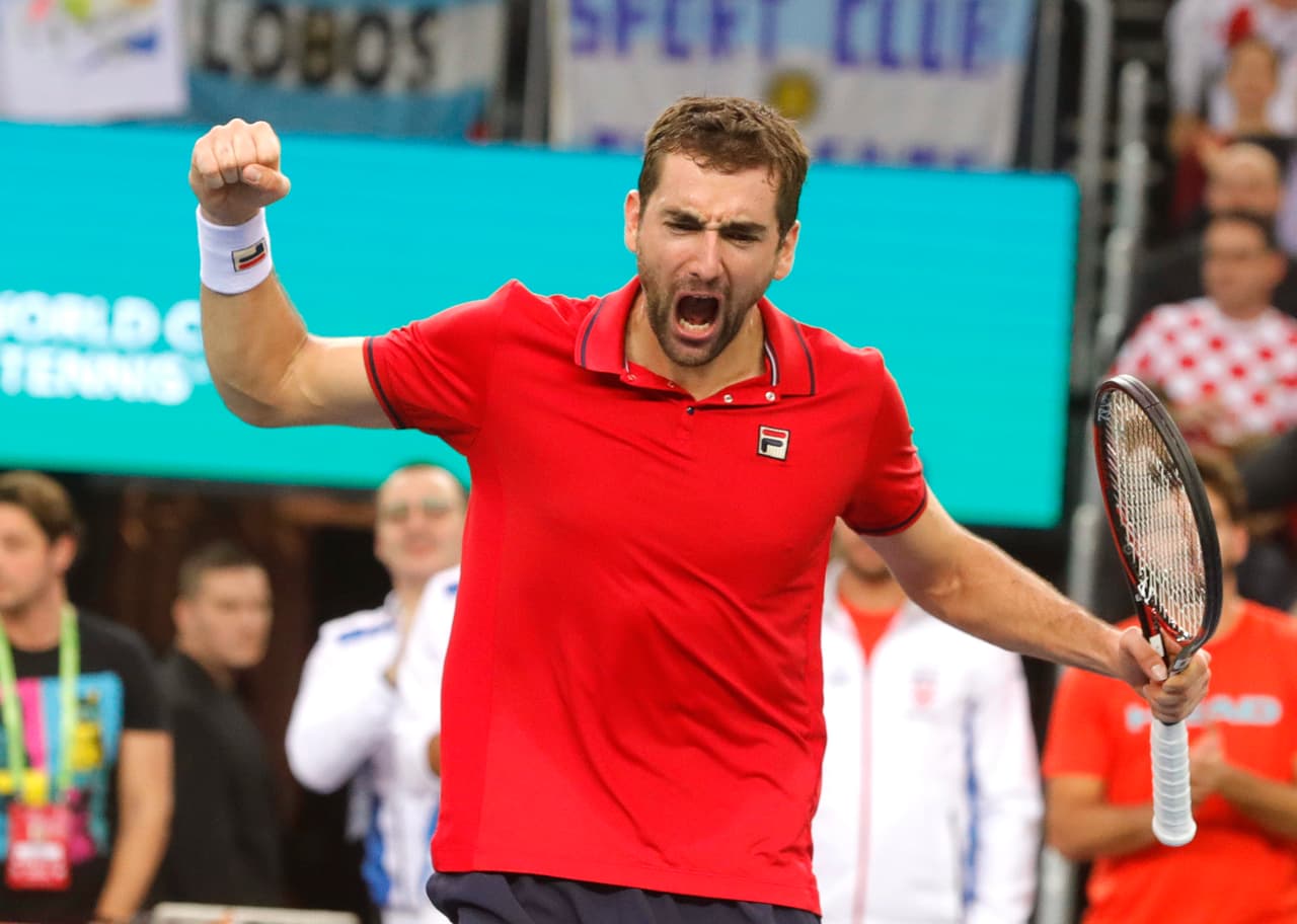 Copa Davis: Croacia y Argentina terminan el día empatados