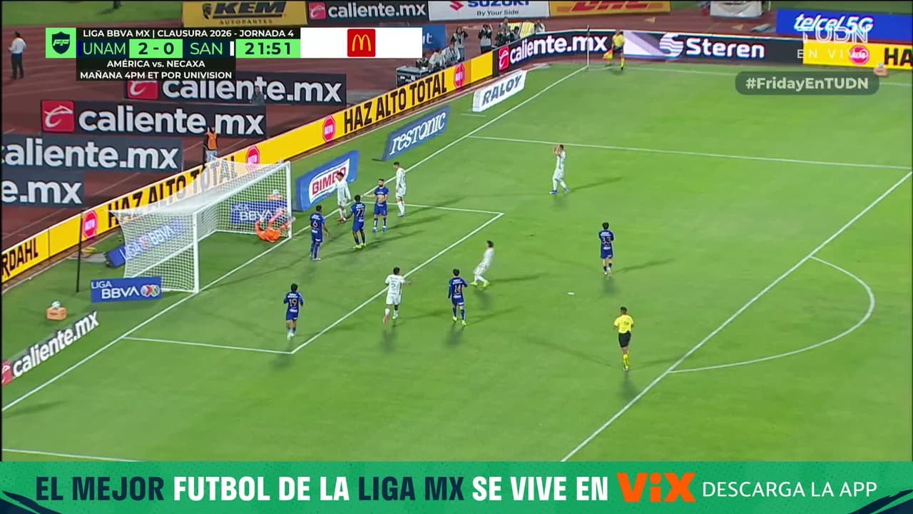 ¡¡Atajada enferma de Keylor Navas para salvar el arco de Pumas!!