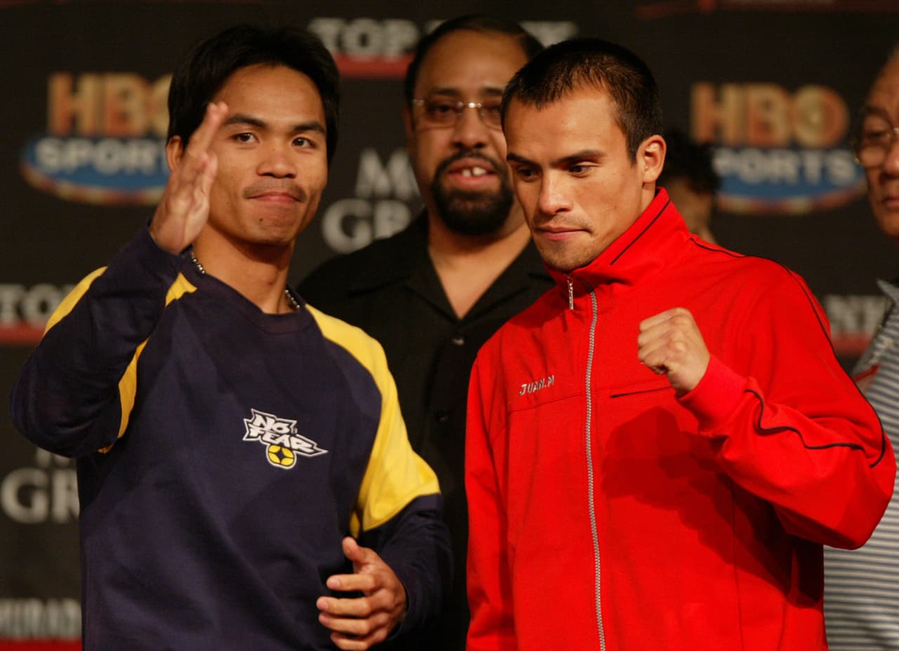 <b>2004 - Manny Pacquiao Vs. Juan Manuel Márquez / </b>Empate en el MGM Grand (Las Vegas)