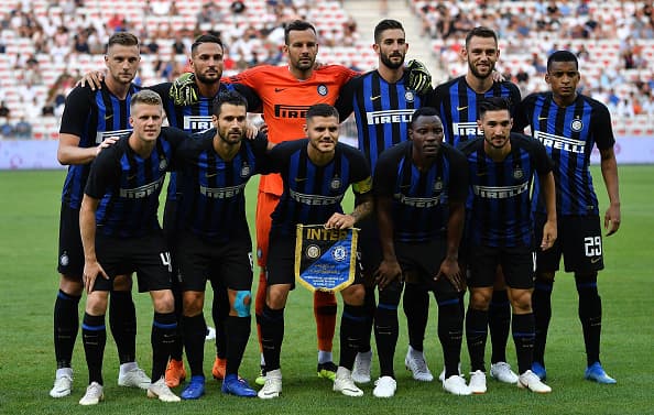 El Inter presentó una alineación con más elementos titulares como Gagliardini, Politano y el capitán Icardi.