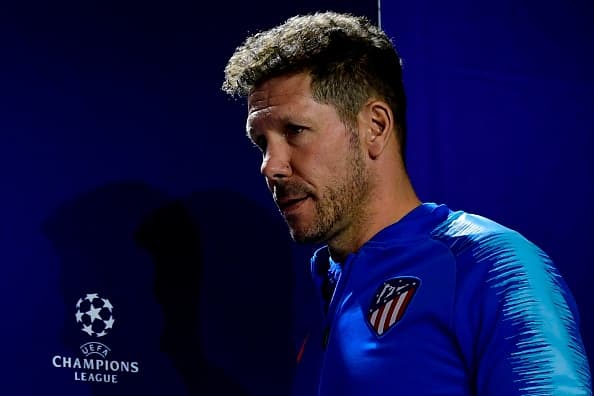 Diego Simeone, DT del Atlético de Madrid.