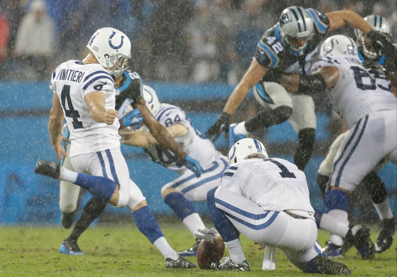 Emocionante partido que cerró la Semana 8 de la NFL donde los Panthers mantuvieron el invicto al derrotar, en tiempo extra, a los Colts por 29-26. ¡Checa las mejores tomas!