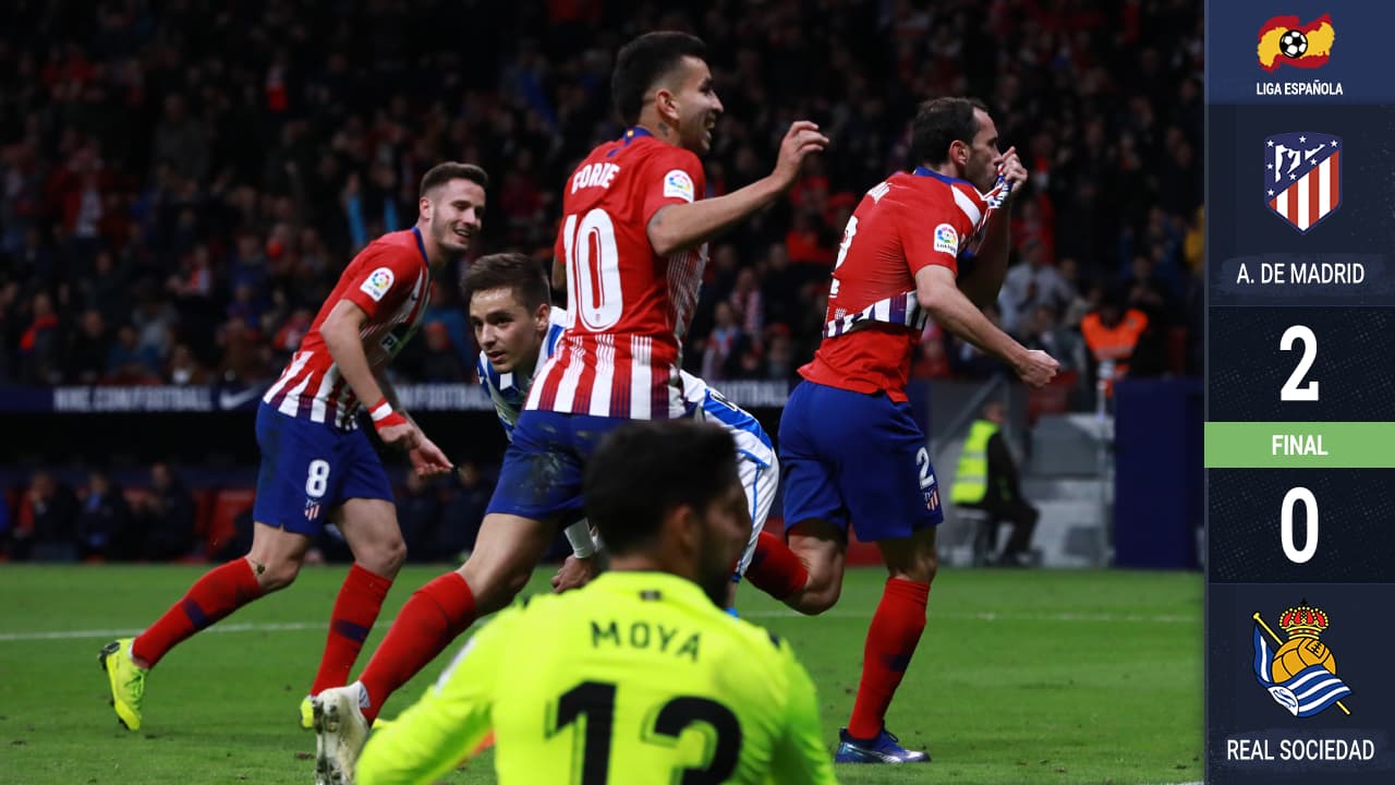 El Atlético de Madrid es líder provisional.