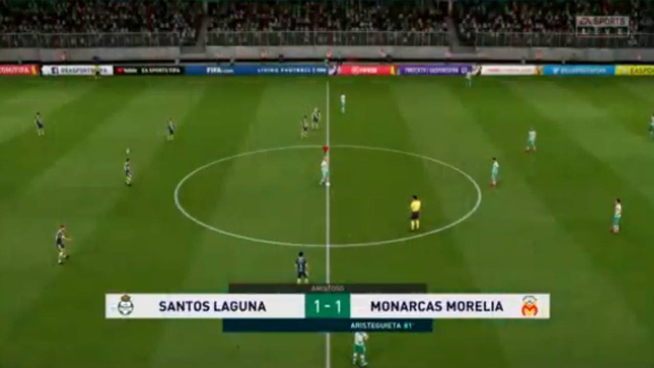 Santos falló un penal y el empate a un gol pone en peligro su clasificación a la Fiesta Grande del futbol virtual.