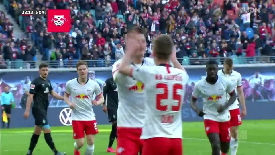 ¡GOOOL! Patrik Schick anota para RB Leipzig