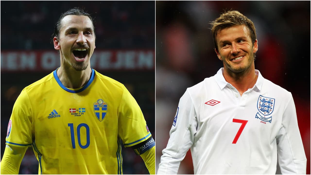Ibrahimovic y Beckham apostaron para el Suecia-Inglaterra