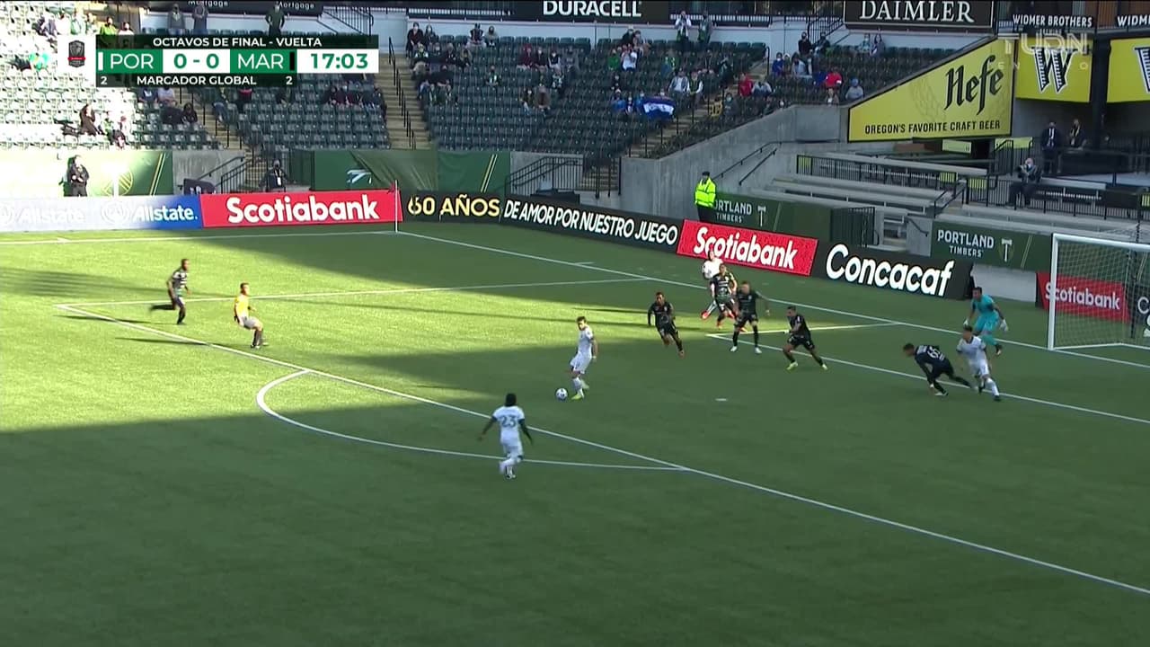 ¡GOL!  anota para Portland Timbers CF. Yimmi Chará