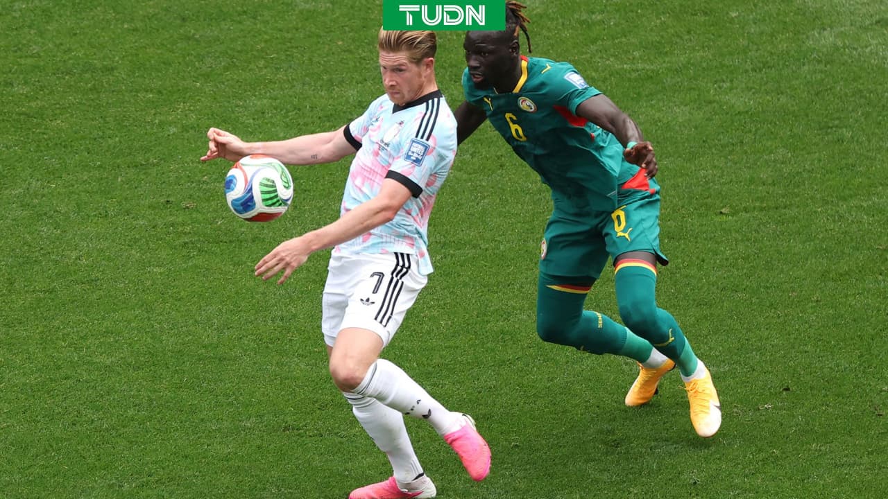 Senegal, con la derrota parcial sobre Bélgica en el primer tiempo