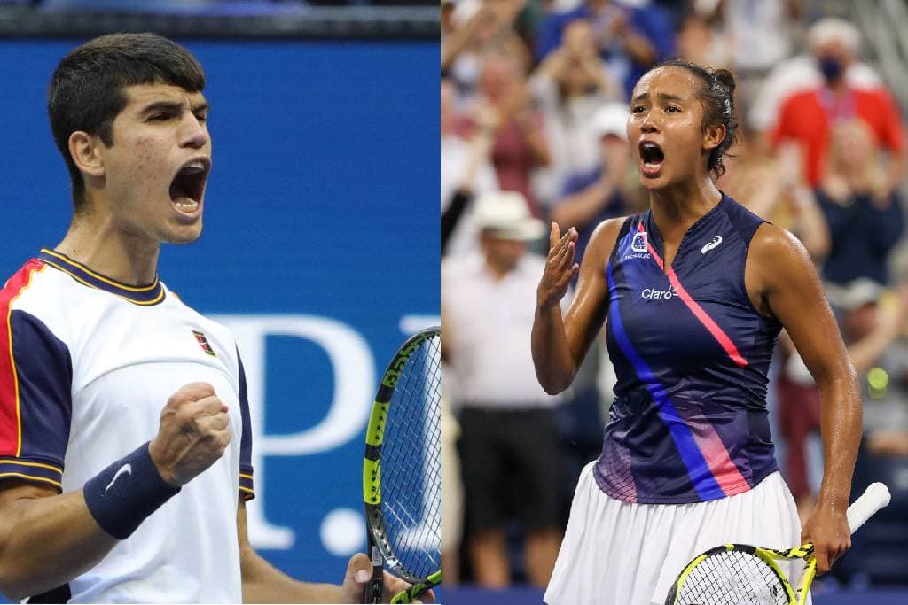 Carlos Alcaraz y Leylah Fernández, dos nuevas joyas del tenis