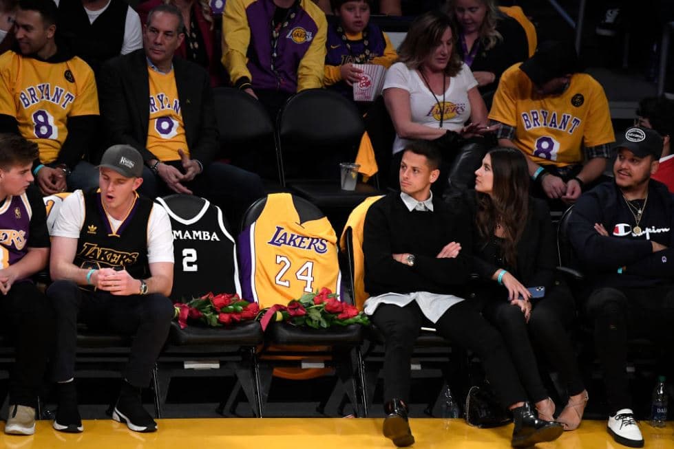 Chicharito, presente en el homenaje a Kobe Bryant