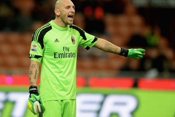 Otro de 37 años es Christian Abbiati, portero del Milán.