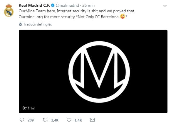 Real Madrid fue hackeado y le dieron la bienvenida al club a Lionel Messi