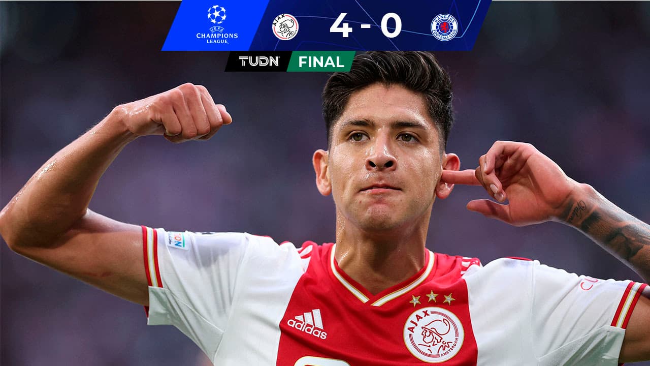 Edson Álvarez hace gol en Champions con el Ajax ante Rangers