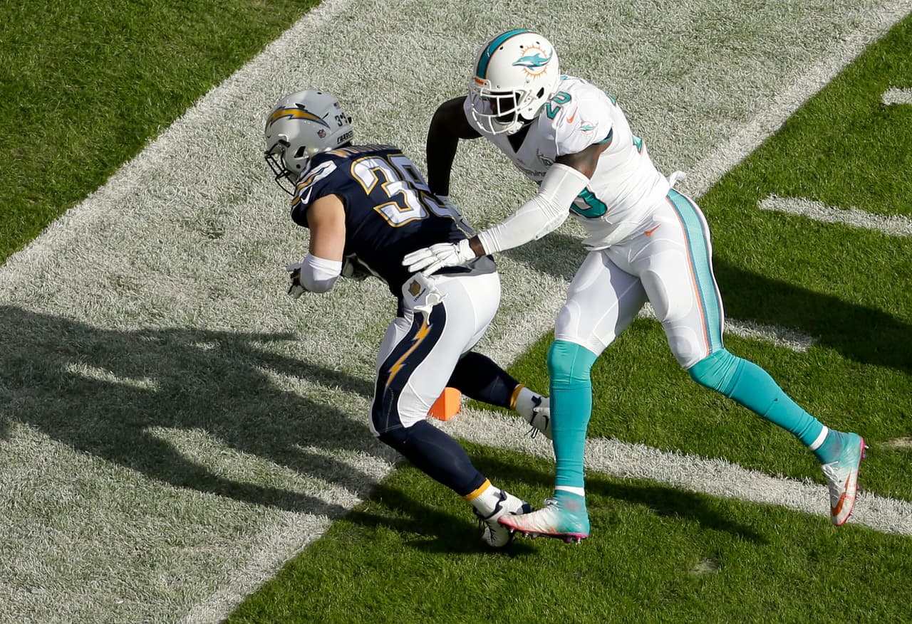 8. DANNY WOODHEAD - Los Chargers ya no van a ninguna parte, excepto quizá Los Angeles, eso quieren. Woodhead se lució con 3 recepciones de touchdown sobre los alicaídos Dolphins.