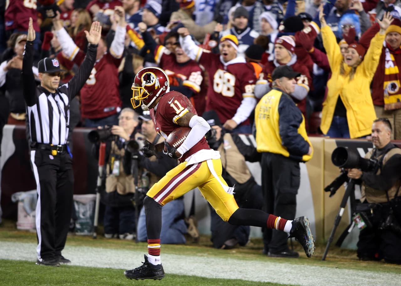 5. DESEAN JACKSON - Casi la mitad de las yardas de Kirk Cousins por pase fueron para Jackson quien atrapó 6 pases para 153 yardas con un touchdown sobre los Bills.