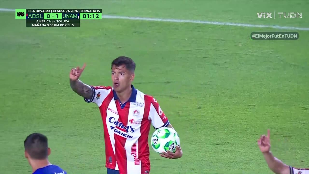 ¡Piden penal y no lo dan! El VAR interviene para salvar al San Luis