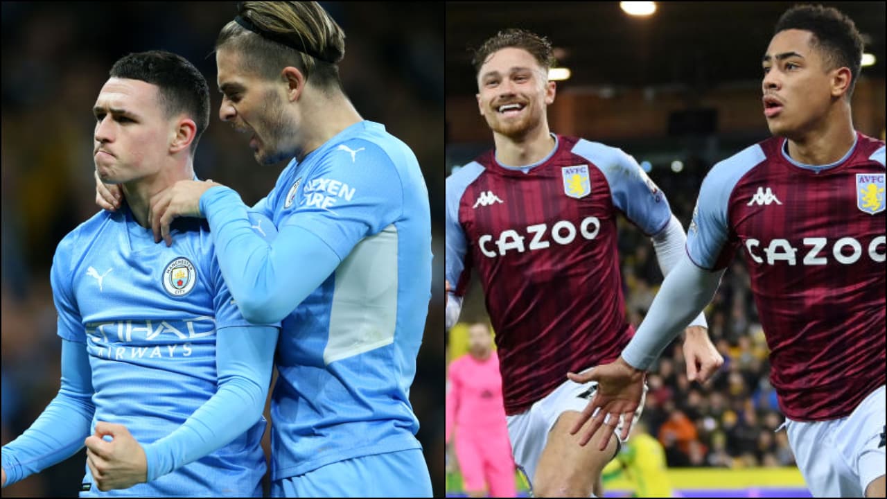 Manchester City y Aston Villa ganan en la Premier League | Los de Guardiola golearon al Leeds con siete anotaciones y siguen líderes, mientras que Norwich cayó ante los de Bielsa en la J17.