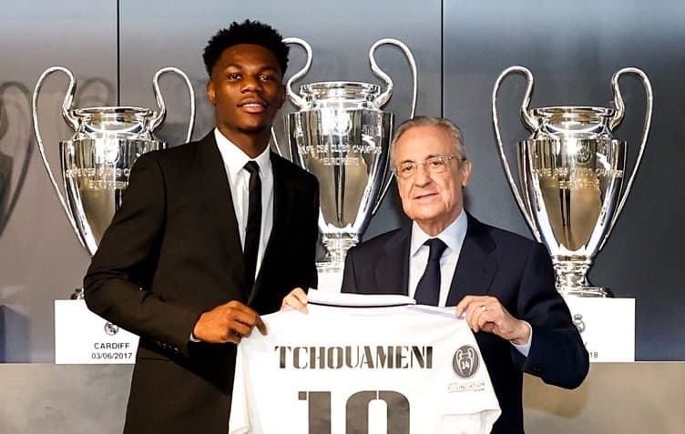 Tchouaméni es presentado con Real Madrid y hereda número de Gareth Bale