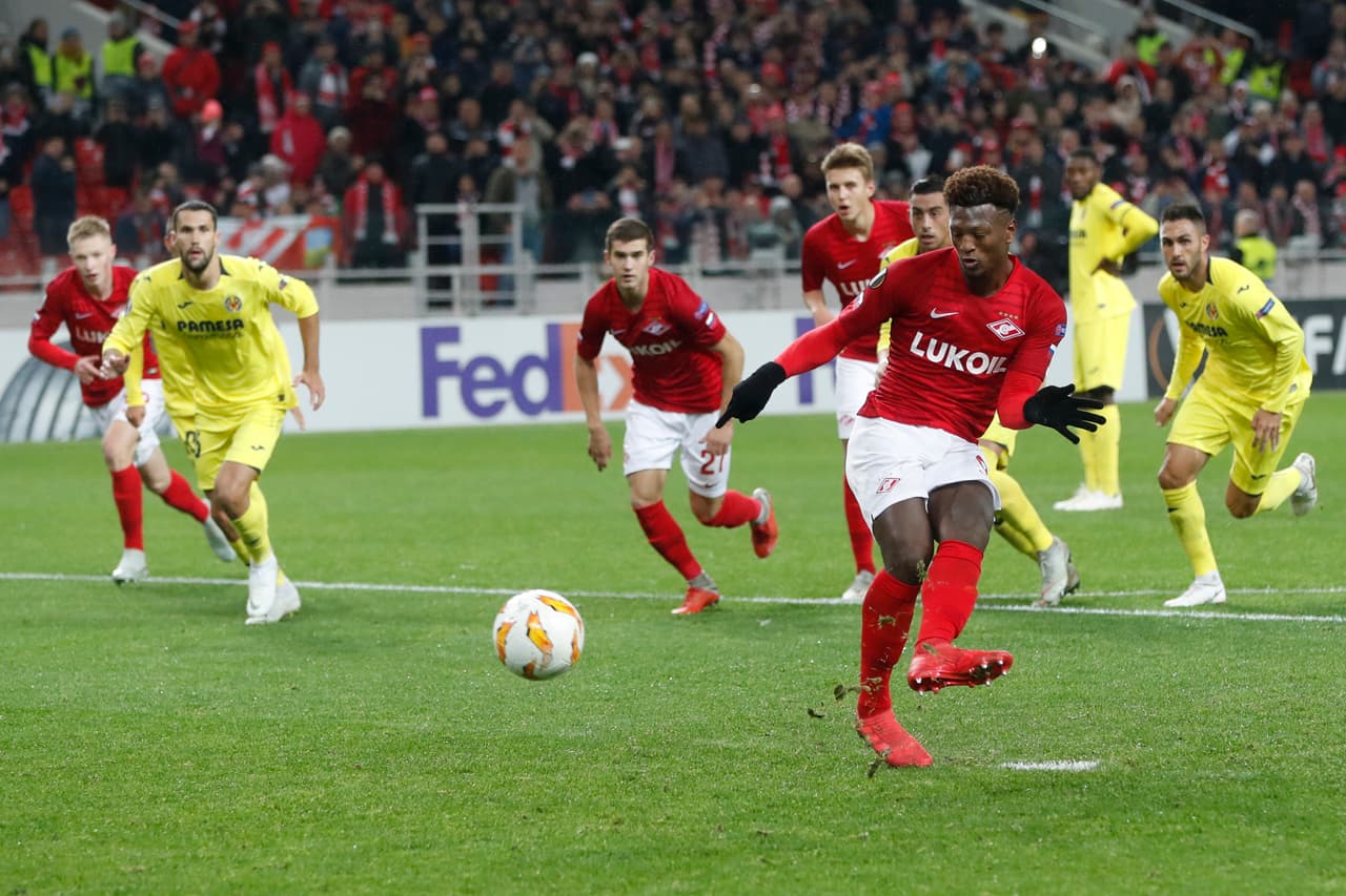 Sin embargo, cortesía del caboverdiano Zé Luís, el Spartak igualaba los cartones 1-1 a los 34 minutos después de convertir eficientemente el cobro de un penalti.