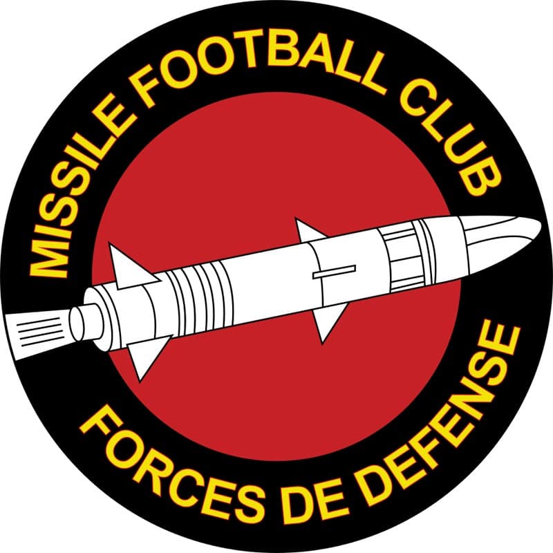 <b>Missile F.C. (Gabón) - </b>desde el nombre ya la cosa no pinta bien –¿o sí?–. Sin mucha creatividad, decidieron poner un misil como eje central de su imagen.