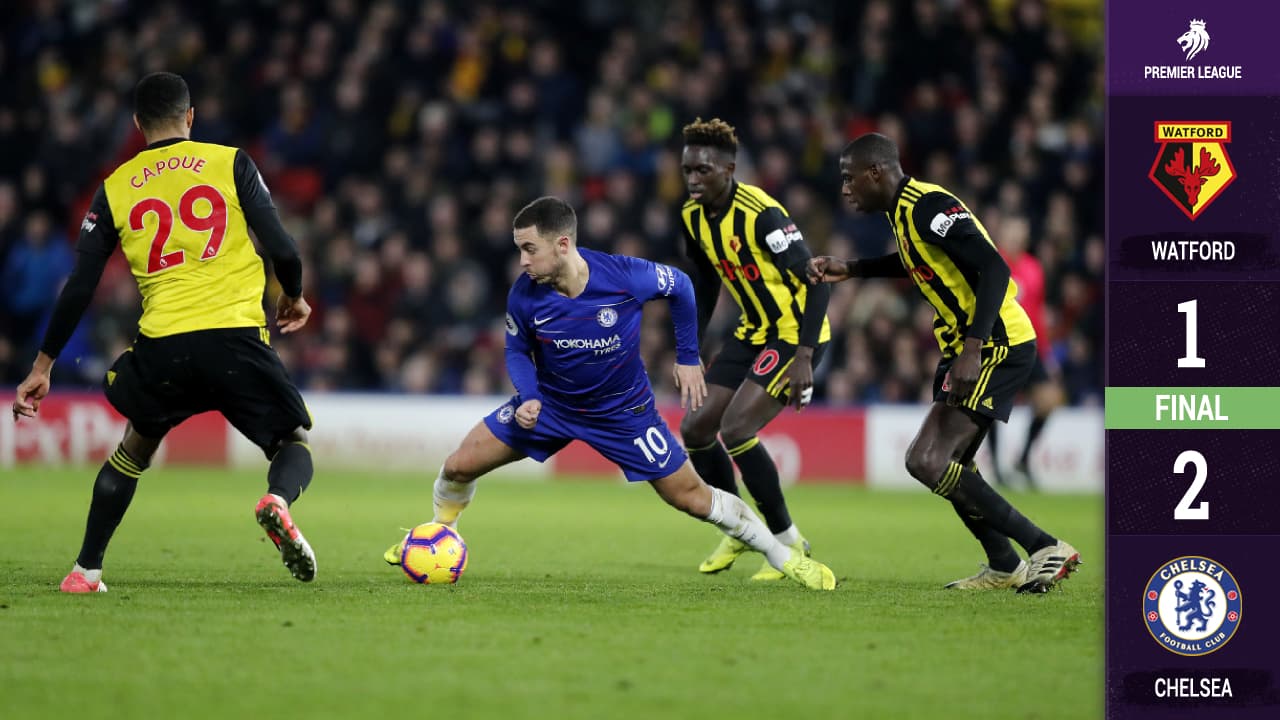 Chelsea batalla pero vence al Watford y ya es cuarto en la Premier League