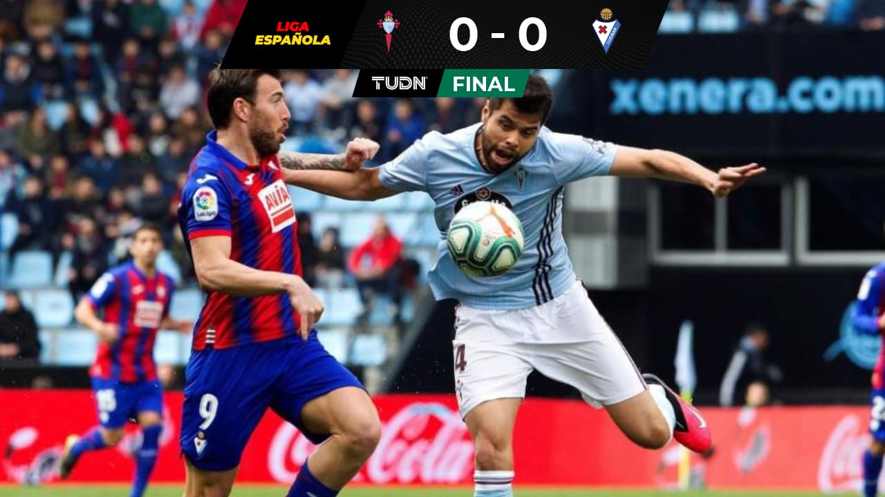 Celta, con Araujo, confirma mala racha ante el Eibar