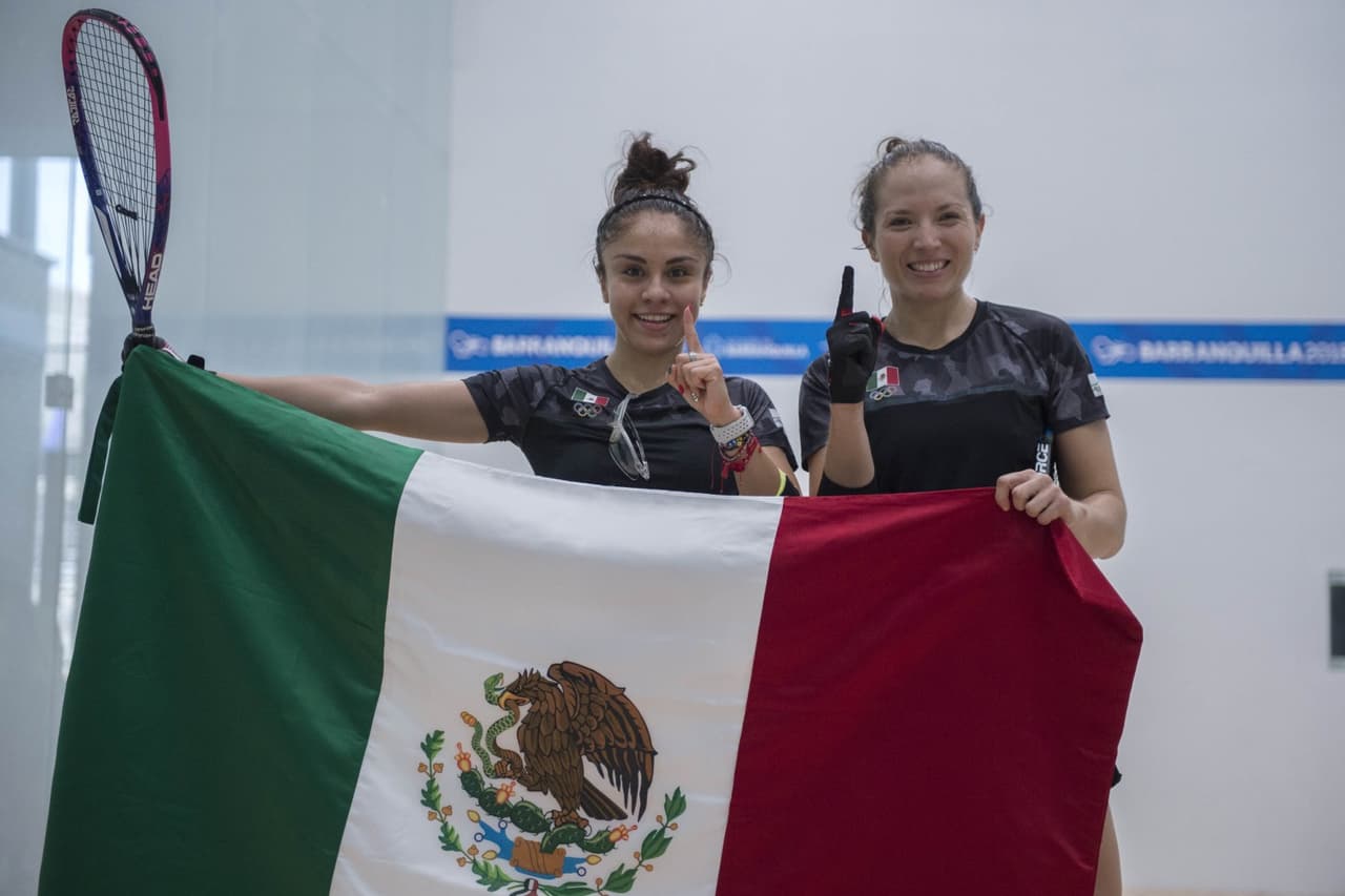 Paola Longoria y Samantha Salas, campeonas de dobles en Toronto 2015.