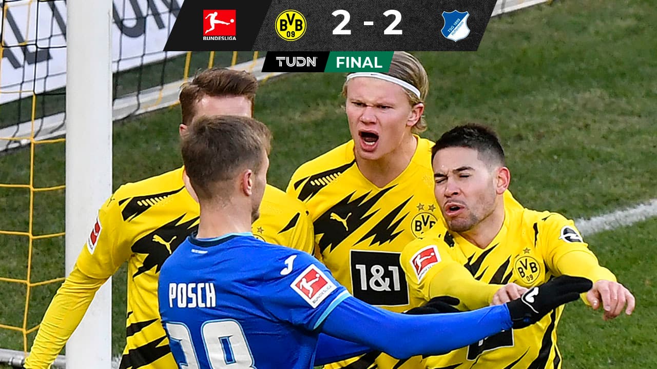 De villano a héroe: Haaland falla penal y luego rescata al Dortmund