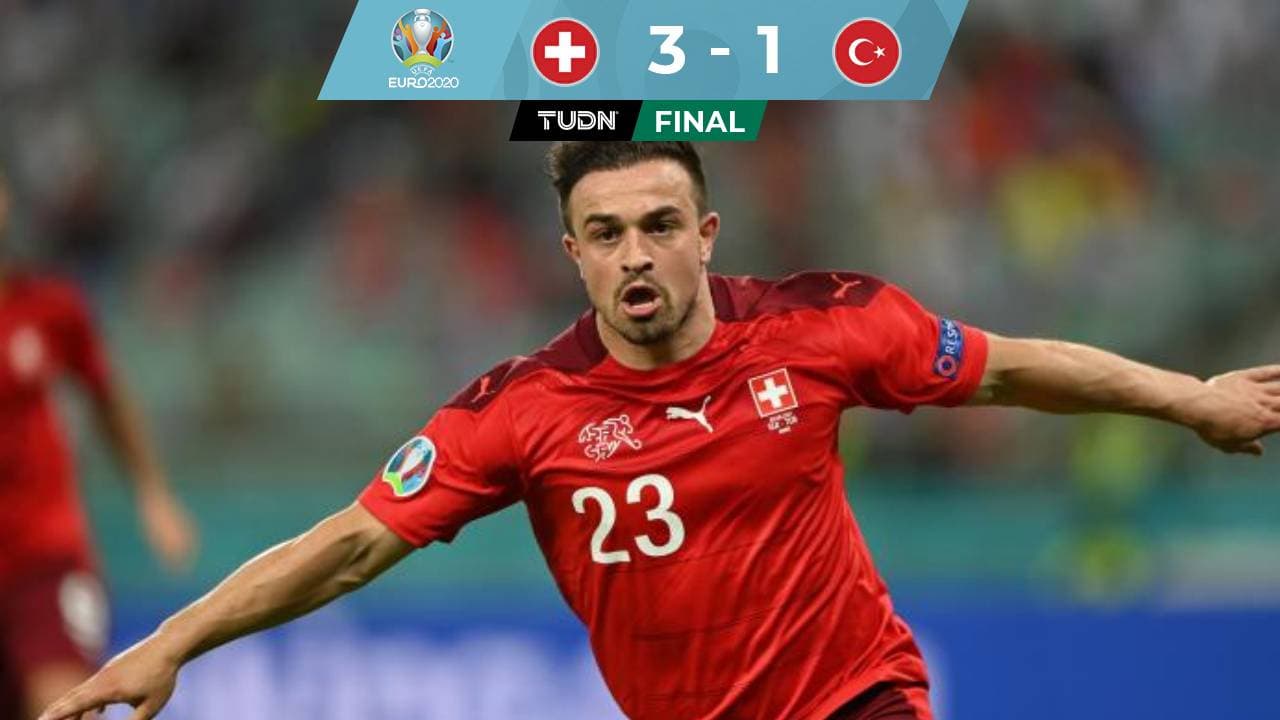 Con doblete de Shaqiri, Suiza venció a Turquía y sueña con Octavos