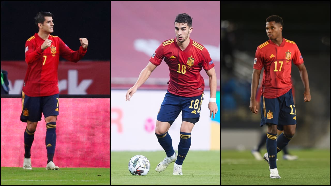 Álvaro Morata (Juventus), Ferran Torres (Manchester City) y Ansu Fati (Barcelona), quien ya es el goleador más joven de la selección española, serán los jóvenes y peligrosos atacantes a seguir en la justa.