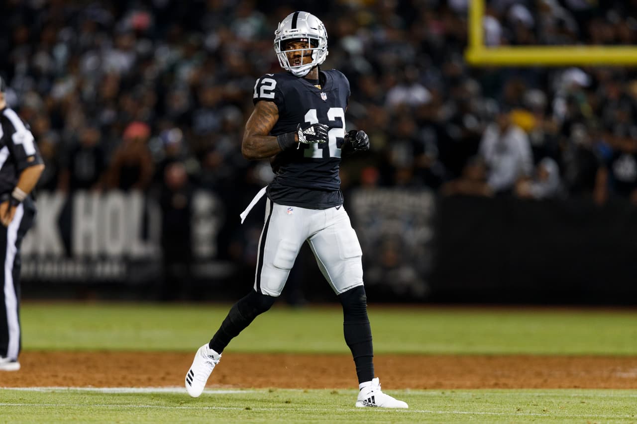 Oakland Raiders wide receiver Martavis Bryant (12) in action during an NFL preseason football game against the Green Bay Packers, Friday, Aug. 24, 2018, in Oakland, Calif. The Raiders defeated the Packers, 13-6. (Ryan Kang via AP)