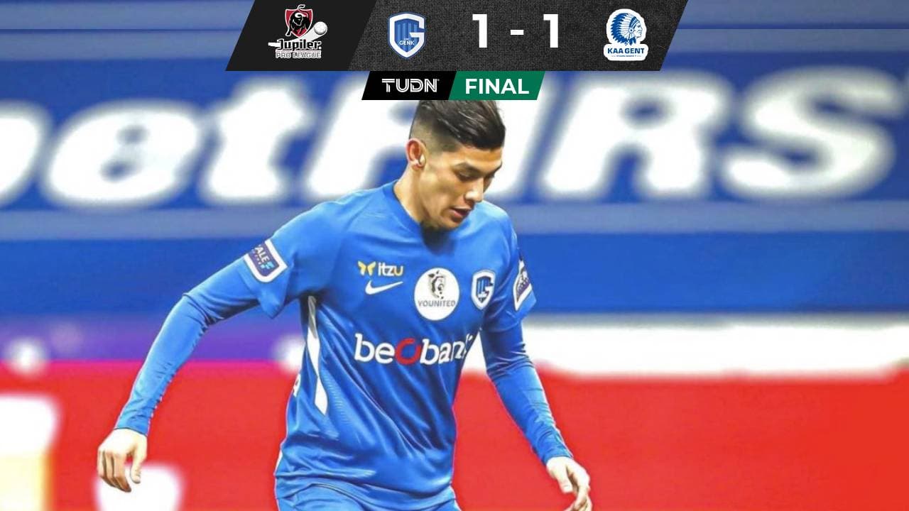 Gerardo Arteaga fue titular en el empate de Genk ante Gent