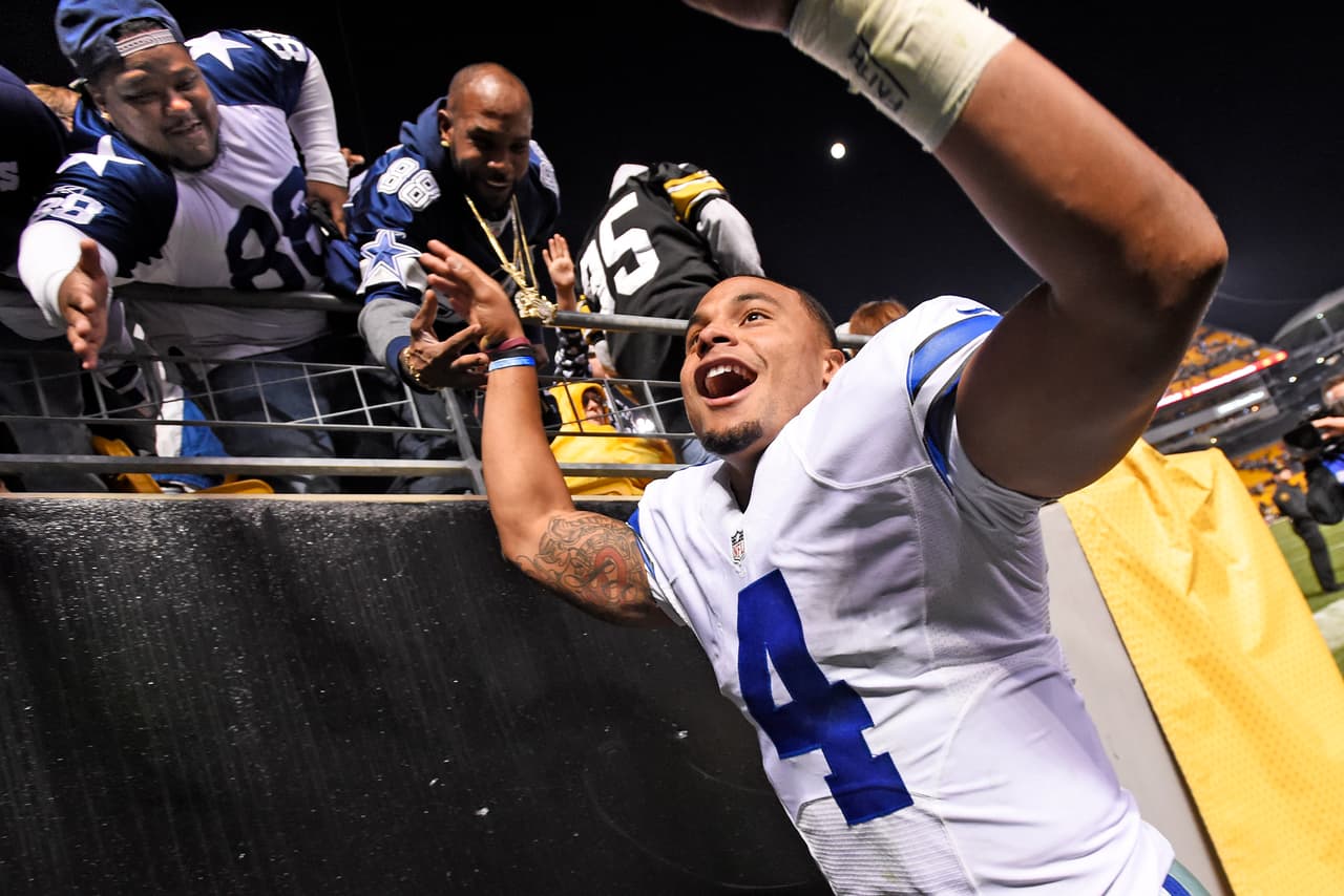 Maravilloso paso de los Cowboys de la mano del novato Dak Prescott, que ante los Steelers tuvo dos pases de TD y lanzó para 319 yardas.