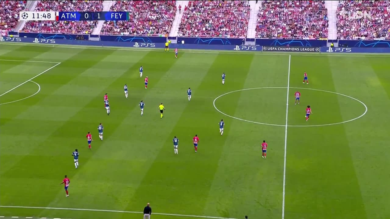 ¡GOL!  anota para Atlético de Madrid. Álvaro Morata