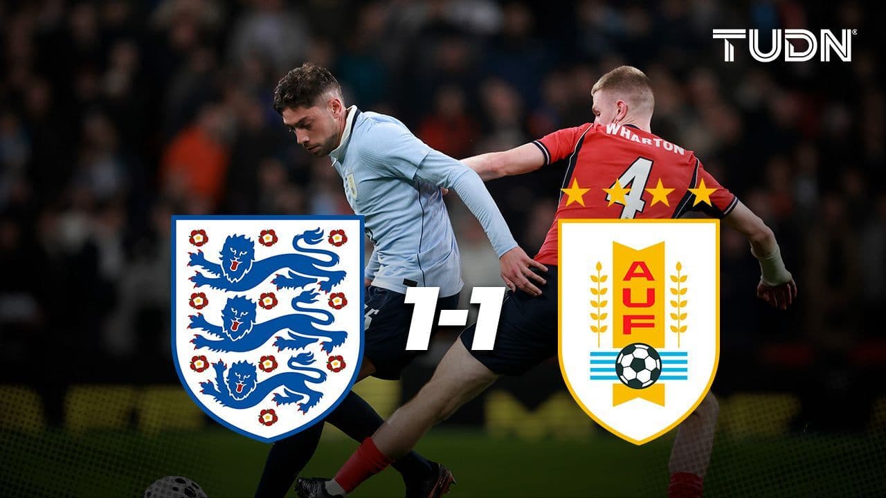 Resumen | Uruguay rescata el empate ante Inglaterra en el último minuto