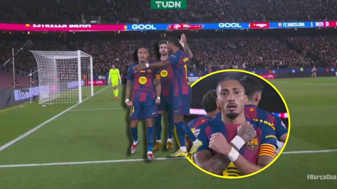 Raphinha salva a Barcelona del tropiezo ante Osasuna