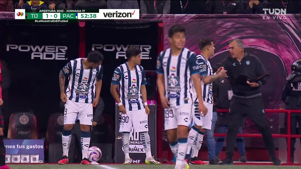 ¡GOL!  anota para Pachuca. Érick Sánchez