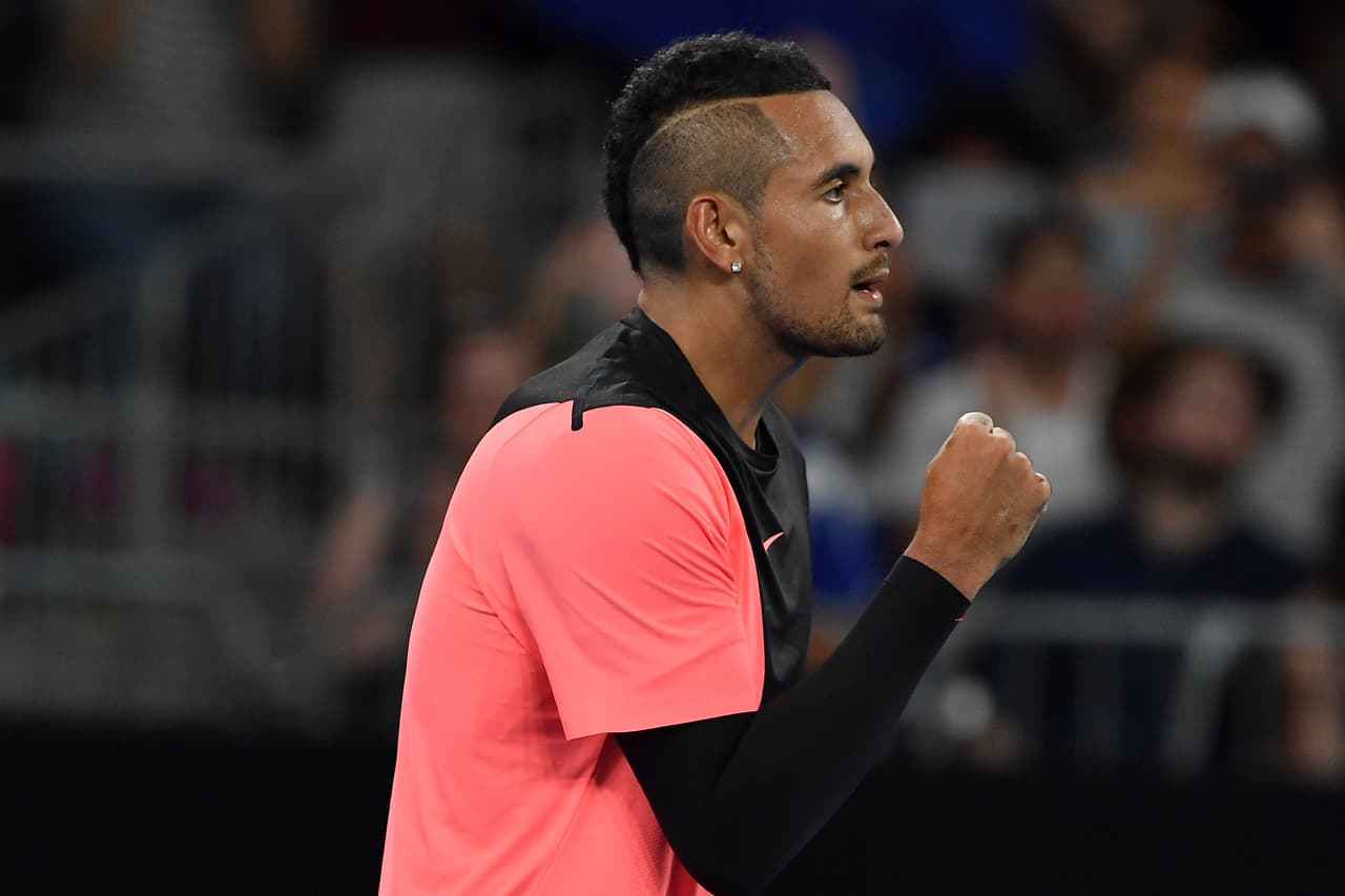 El australiano Nick Kirgyos estuvo calmado pero contento tras derrotar 7-5, 6-4, 7-6 (2) a Viktor Troicki.