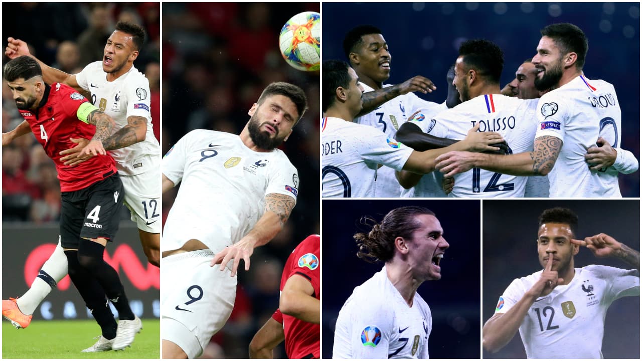La Francia de Deschamps gana 0-2, con goles de Tolisso y Griezmann a Albania.