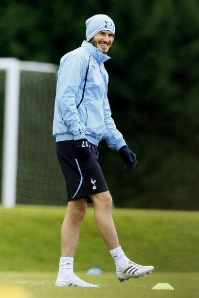 'Becks' lucía muy contento.