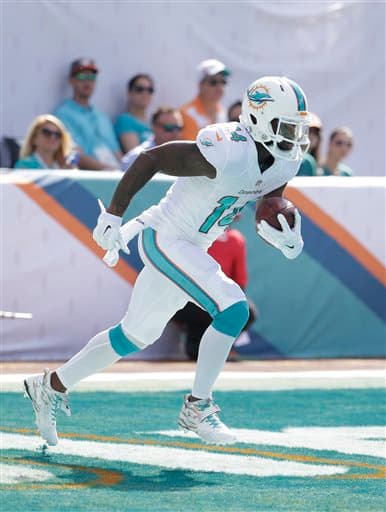 #7 Jarvis Landry, WR, Miami Dolphins: El joven de Miami podría emerger como creador de juego tras una gran campaña 2015 (AP-NFL).
