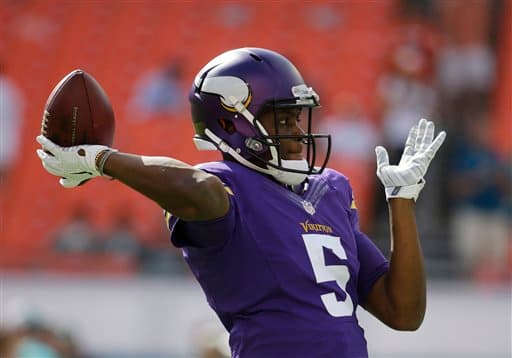 La presencia de Adrian Peterson dará más oportunidad de Bridgewater de tener más objetivos uno a uno en el exterior y así producir jugadas grandes. Los Vikings tienen todas las piezas necesarias para convertirse en un perenne contendiente de Super Bowl (AP-NFL).