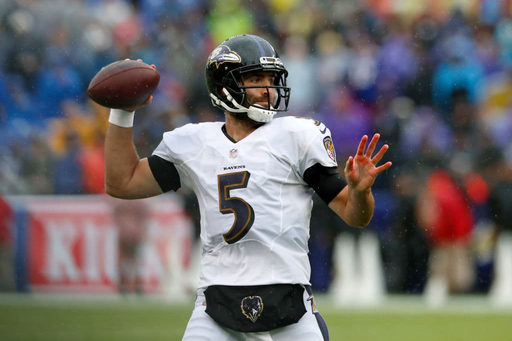 11) 
<b>Joe Flacco</b>. El quarterback de los Baltimore Ravens encaminó a su equipo a una holgada victoria por 47-3 sobre los Buffalo Bills. Completó 25 de 34 pases para 236 yardas pero tres touchdowns.