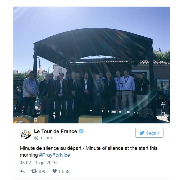 Deportistas, equipos de fútbol y asociaciones se solidarizaron con el pueblo francés tras el atentado en Niza.