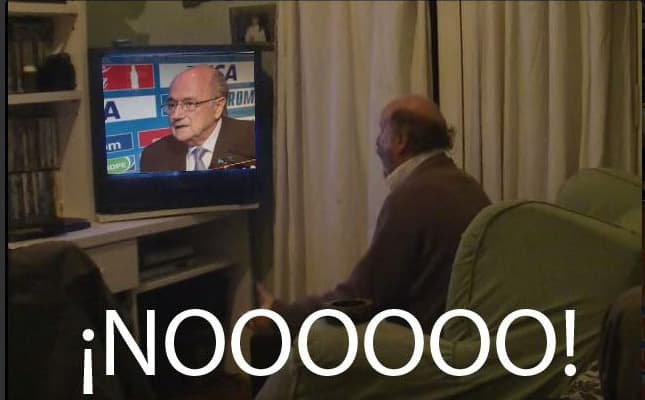 Sepp Blatter confundió a River Plate con el Club Río de la Plata y los memes no se hicieron esperar.